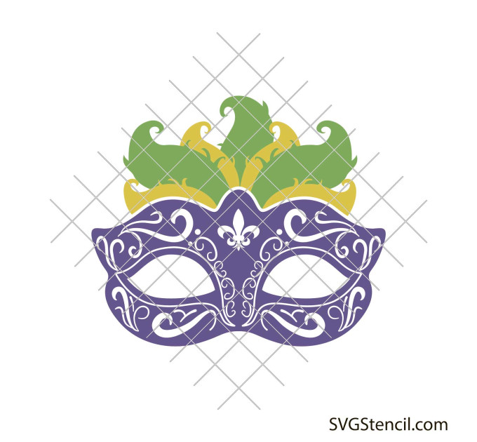 Masquerade mask svg | Feather mask svg