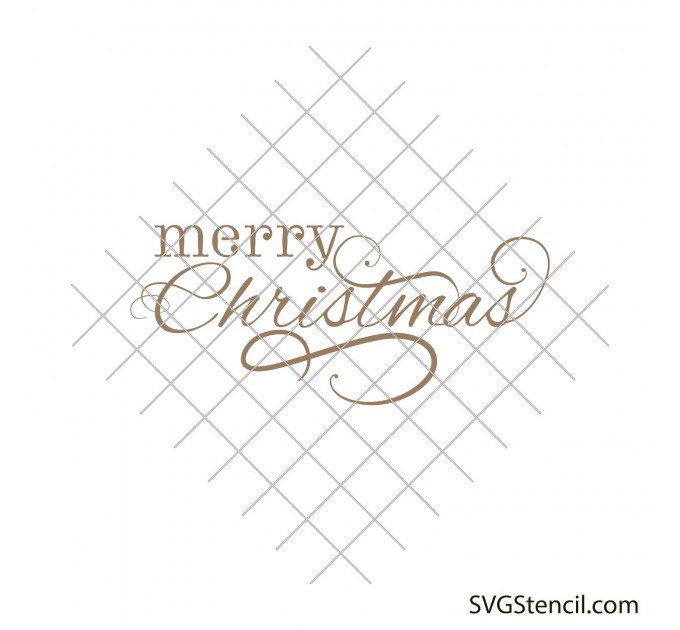Merry christmas cutting file svg