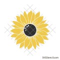 Silhouette sunflower svg | Sunflower shirt svg