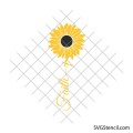 Sunflower faith svg | Sunflower cross svg