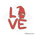 Love gnome svg | Valentines Day png