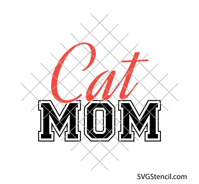 Cat mom svg | Cheetah print svg