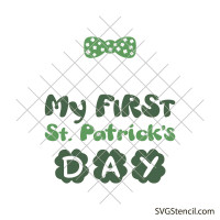 My first St Patrick day svg
