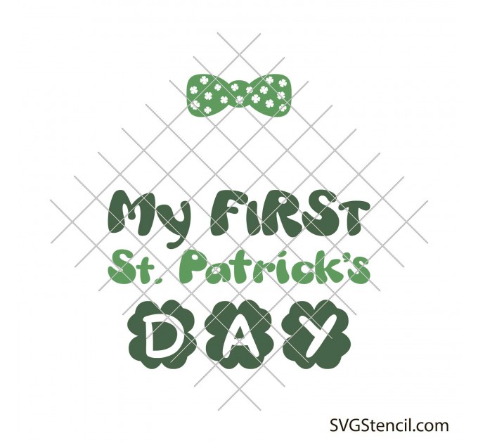My first St Patrick day svg