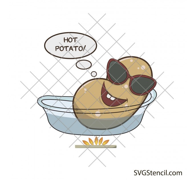 Potato png image | Funny shirt design
