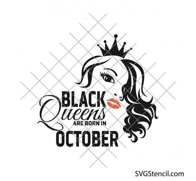 Birthday queen svg | Black queens are born svg