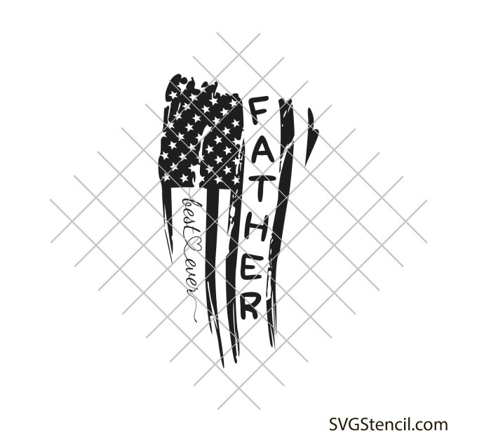 Father's Day svg | American flag svg