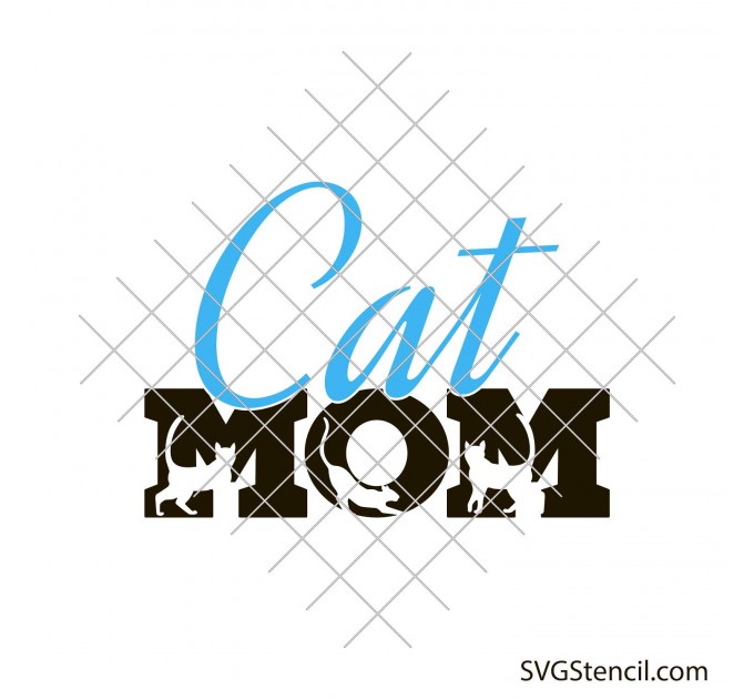 Free cat mama svg | Cat lover svg