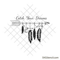 Dream catcher svg | Boho arrow dream catcher svg