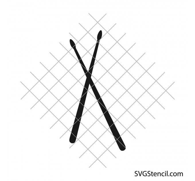 Drum sticks svg | Drumstick monogram svg