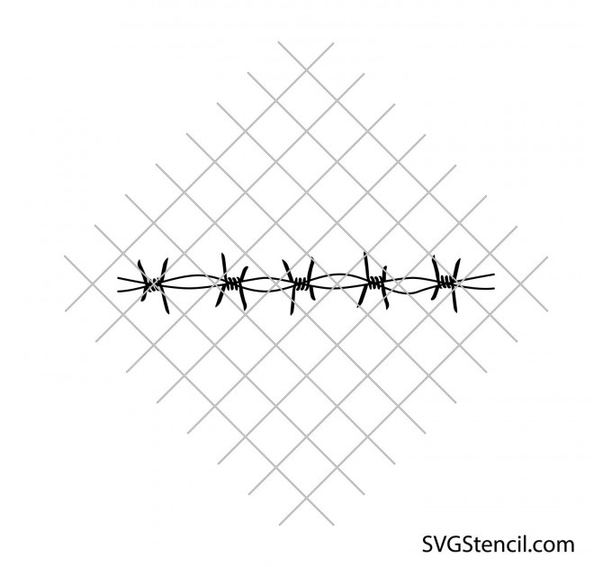 Barbed wire svg