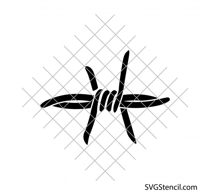Barbed wire svg