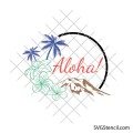 Hawaiian shirt svg | Aloha svg