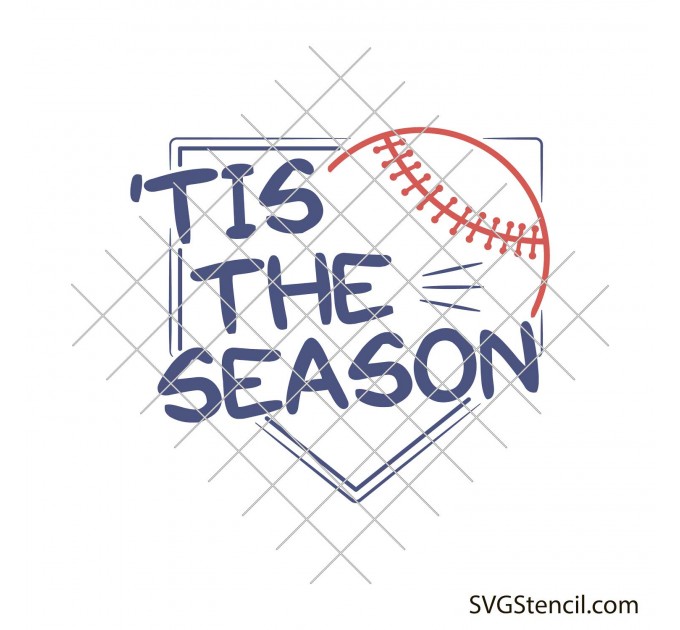 Tis the season baseball svg | Softball shirts svg