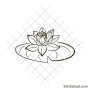 Water lily svg image | Lily pad svg Water lily svg image | Lily pad svg