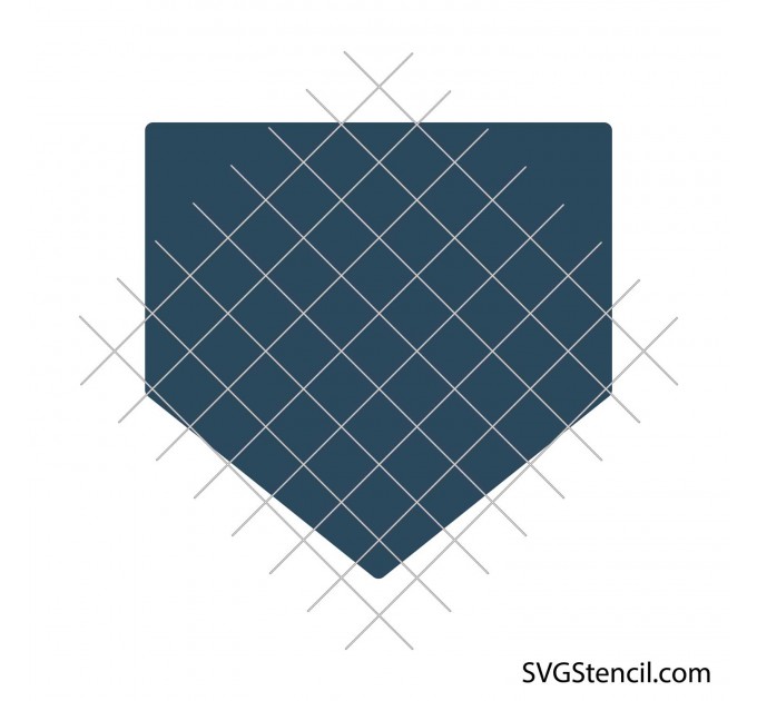 Baseball home plate svg | Baseball plate monogram